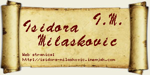 Isidora Milašković vizit kartica